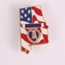 Alabama Purple Heart Pin